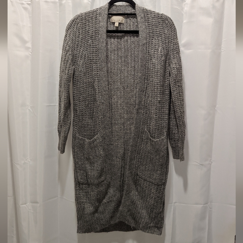 Banana Republic Gray Wool Blend Long Cardigan | XS